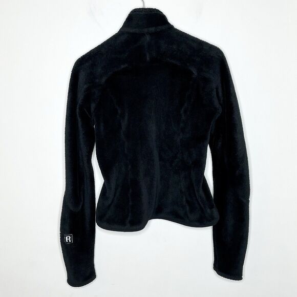 Patagonia Regulator Deep Pile Fleece Full Zip Jacket Black Womens XS Furry Fuzzy - Picture 11 of 13